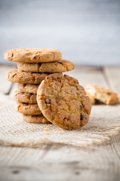 Cookies bois santé chocolat fond [[stock_photo]] © gitusik