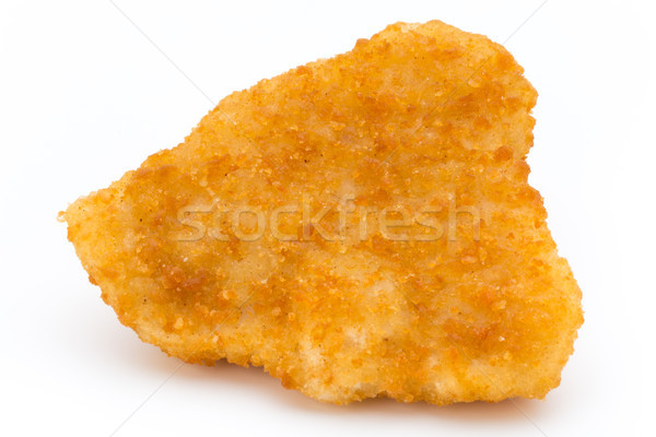 Stock photo: Nugget chiken on the white background.