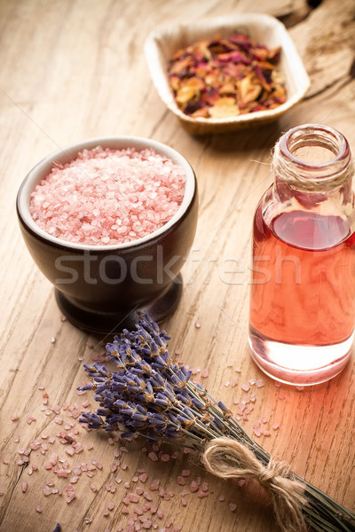 Aromatherapie Körper Öl spa Wohlbefinden Natur Stock foto © gitusik