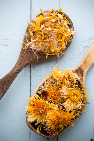 Homeopate medicină uscate aromaterapie plante ceai din plante Imagine de stoc © gitusik