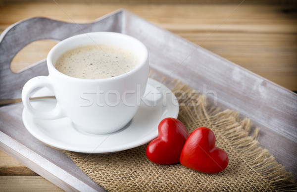 Coffee and macaroons. Stock photo © gitusik