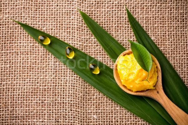 Stockfoto: Spa · mango · lichaam · groene · thee