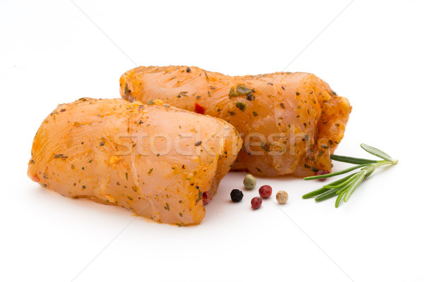 Chiken meat rolls isolated on the white background. Stock photo © gitusik