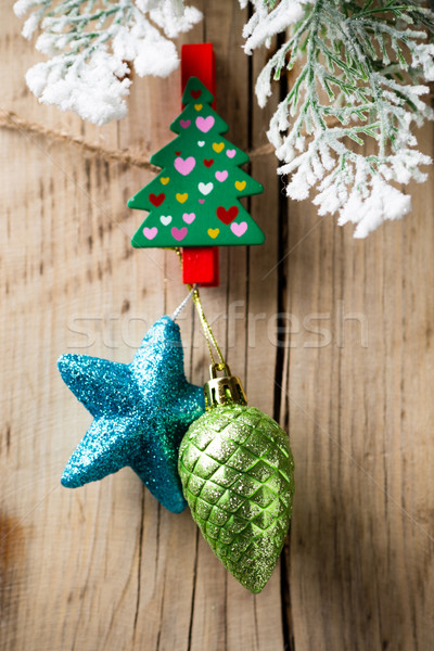 Christmas peg. Stock photo © gitusik