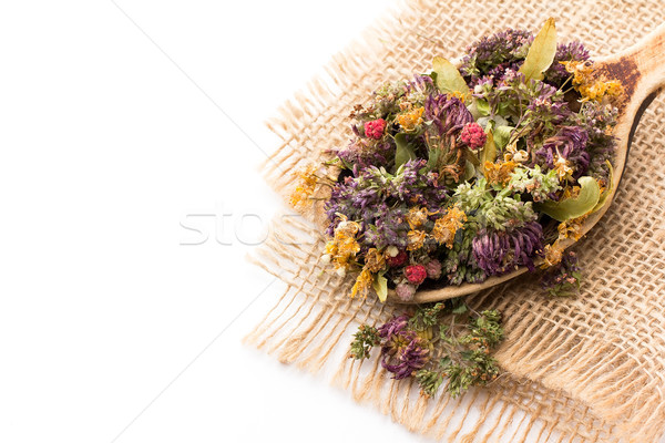 [[stock_photo]]: Tisane · sécher · isolé · blanche · médicaux · santé