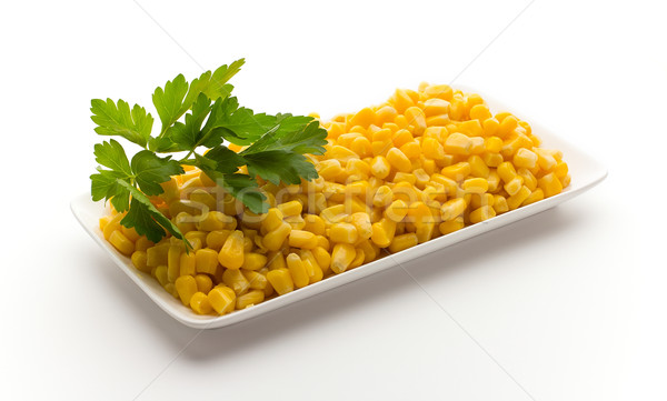 Stack of sweetcorn kernels. Stock photo © gitusik