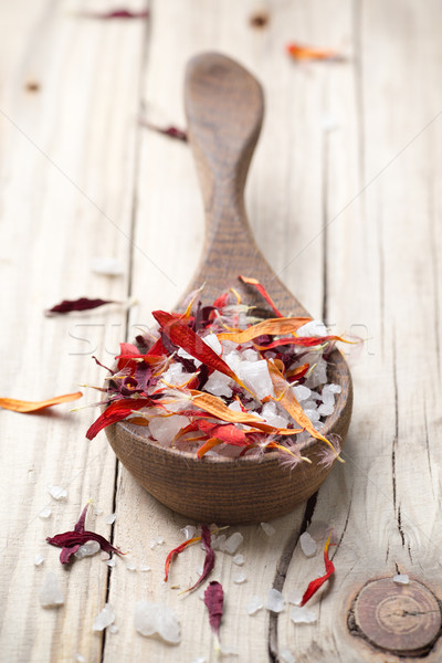 Stock foto: Homöopathische · spa · Medizin · Blume · trocken · Blütenblätter