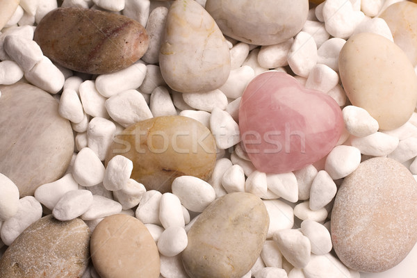Rose quartz heart. Stock photo © gitusik