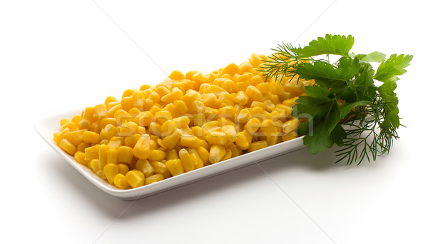 Stack of sweetcorn kernels. Stock photo © gitusik