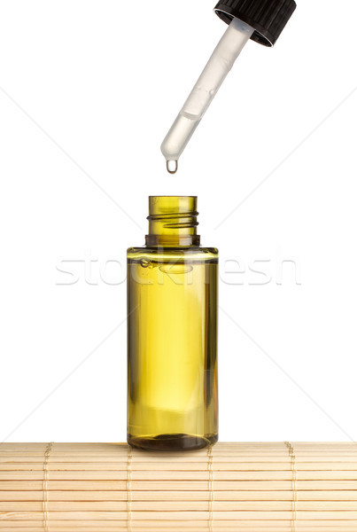 Kozmetikai olaj fürdő kellékek üveg természetes Stock fotó © gitusik