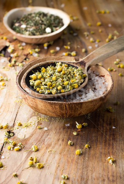 Stock foto: Homöopathische · Medizin · getrocknet · Kamille · Blumen · Kräutermedizin