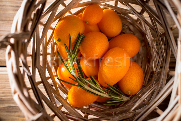 Bessen houten citrus fruit bestanddeel voedsel kruis Stockfoto © gitusik