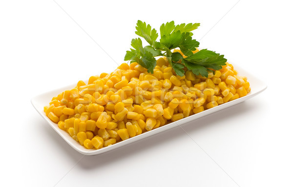 Stack of sweetcorn kernels. Stock photo © gitusik