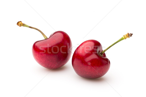櫻桃 甜 白 紅色 水果 顏色 商業照片 © gitusik