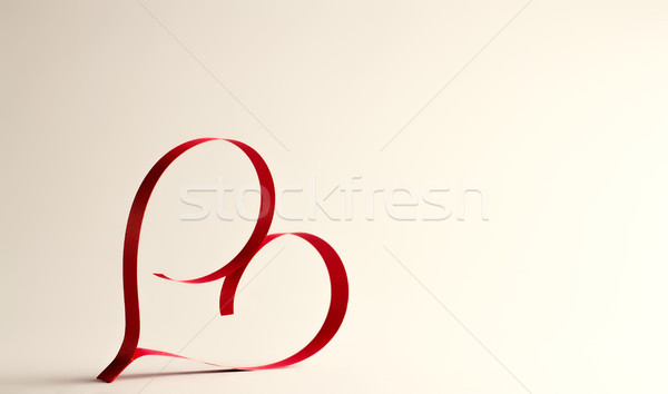 Dia dos namorados folha papel coração valentine Foto stock © gitusik