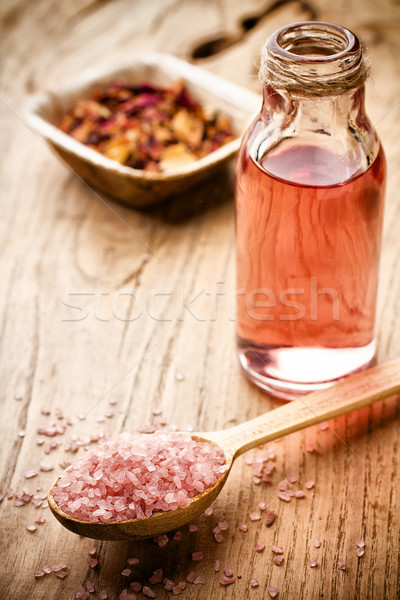 Aromatherapie Körper Öl spa Wohlbefinden Natur Stock foto © gitusik