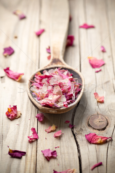 Homeopathische spa geneeskunde bloem drogen bloemblaadjes Stockfoto © gitusik