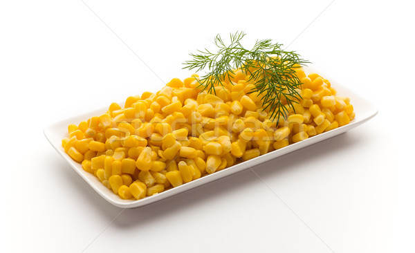 Stack of sweetcorn kernels. Stock photo © gitusik