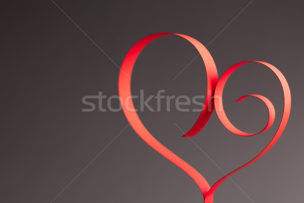 Día de san valentín hoja papel corazón San Valentín Foto stock © gitusik
