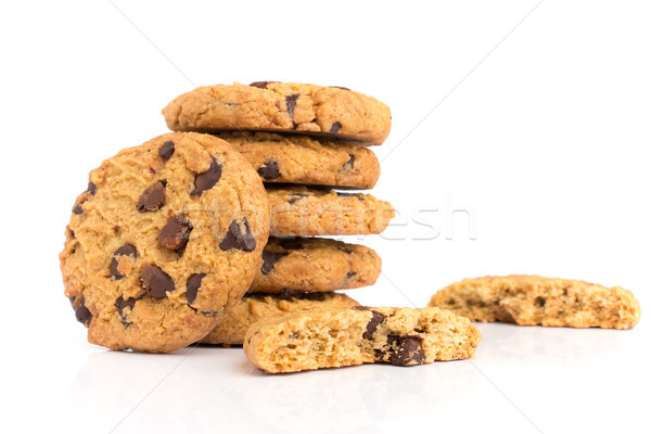 Cookie czekolady chipy ekologiczny produktu Zdjęcia stock © gitusik