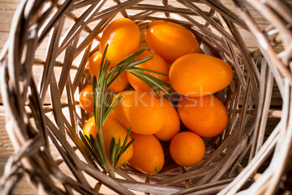 Bessen houten citrus fruit bestanddeel voedsel kruis Stockfoto © gitusik