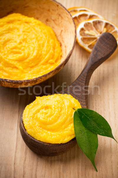 Stock photo: Mango body butter.