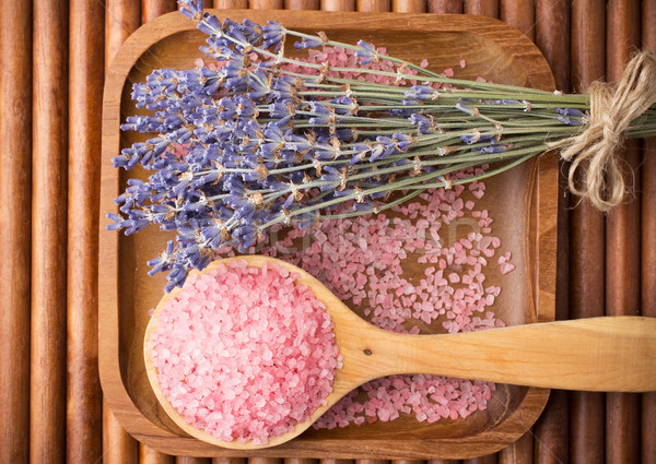 Stock foto: Lavendel · trocken · Blume · Meersalz · Blatt · Schönheit