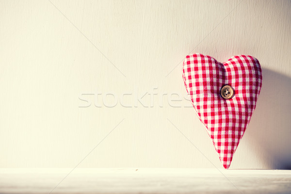 [[stock_photo]]: Vintage · coeur · bois · style · bois · mur