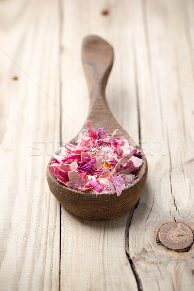 Homeopáticos estância termal medicina flor secar pétalas Foto stock © gitusik