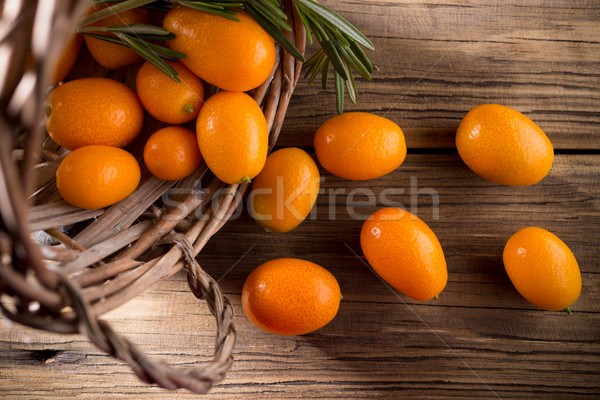 Bessen houten citrus fruit bestanddeel voedsel kruis Stockfoto © gitusik