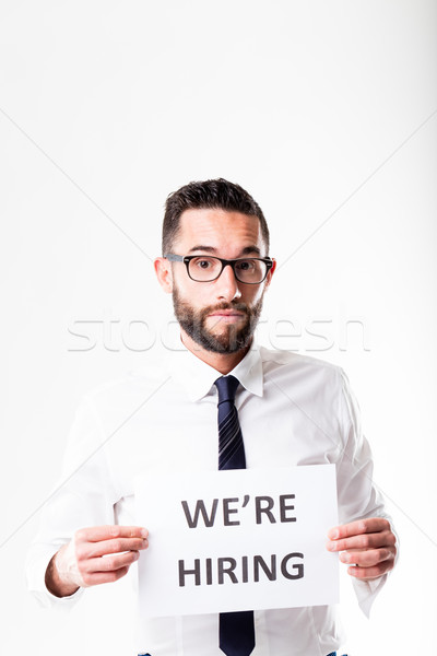we're hiring what are you waiting for Stock photo © Giulio_Fornasar