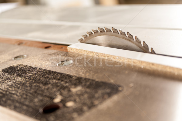 circular saw covered with sawdust Stock photo © Giulio_Fornasar