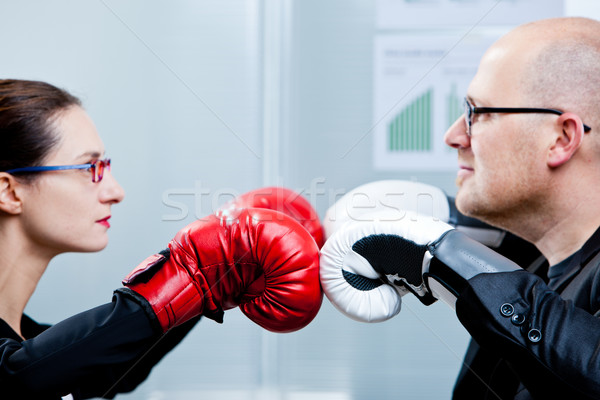 Сток-фото: лучший · человека · выиграть · бизнеса · боксерские · перчатки · деловые · люди