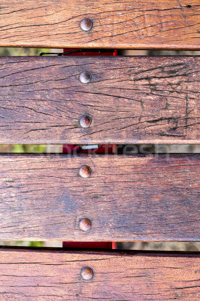 wood texture or background with bolts Stock photo © Giulio_Fornasar