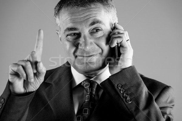Businessman gesturing with his finger Stock photo © Giulio_Fornasar