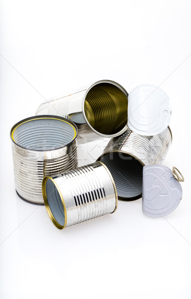untidy group of used tin can Stock photo © Giulio_Fornasar