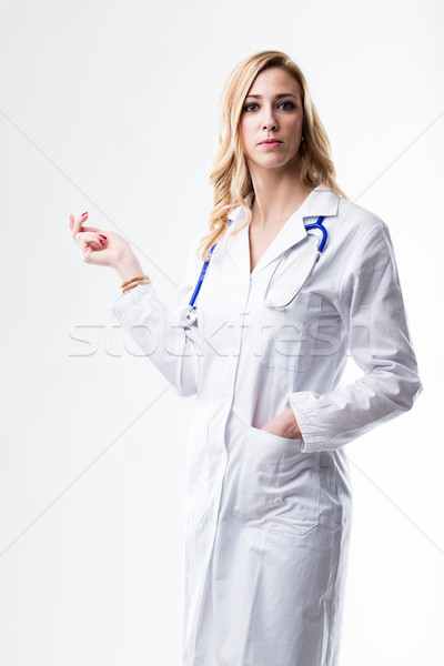 医師 女性 白 ブロンド ストックフォト © Giulio_Fornasar