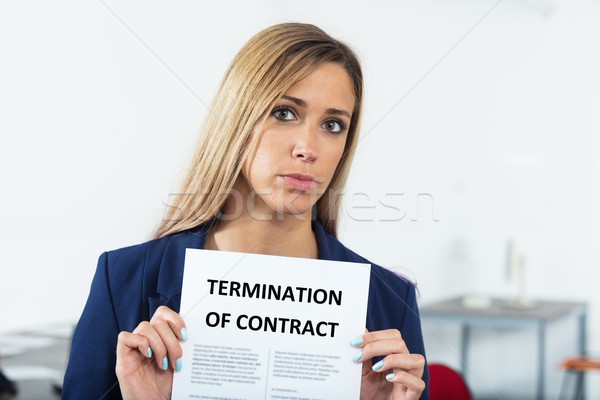 sad woman has just been fired Stock photo © Giulio_Fornasar