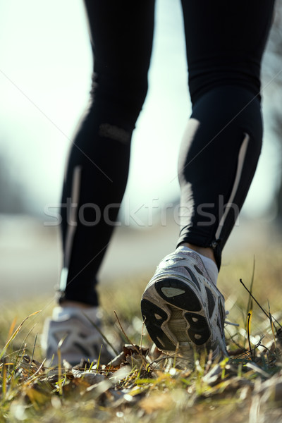 feet of a running woman outdoors Stock photo © Giulio_Fornasar