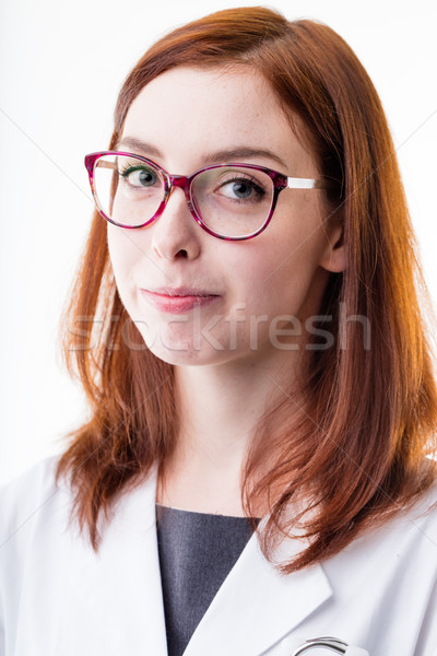 Ärzte aussehen süß Arzt Frau Stock foto © Giulio_Fornasar