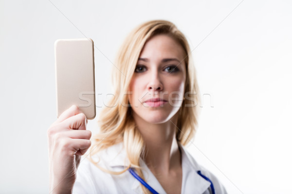 you can do it online using a mobile Stock photo © Giulio_Fornasar