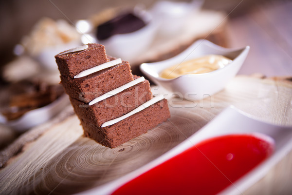 northern italy chocolate ricotta and grappa cake Stock photo © Giulio_Fornasar