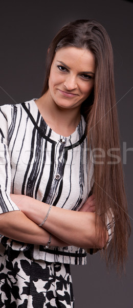 Beautiful self-confident woman posing Stock photo © Giulio_Fornasar