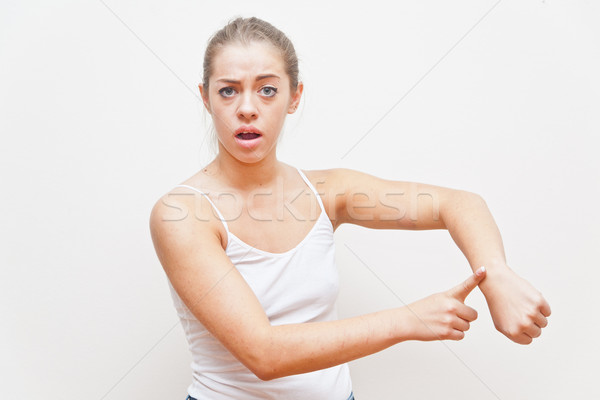 gesture meaning that you are late Stock photo © Giulio_Fornasar