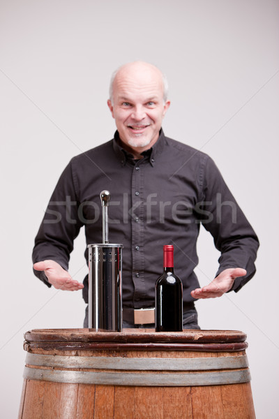 liar trying too fool about wine Stock photo © Giulio_Fornasar