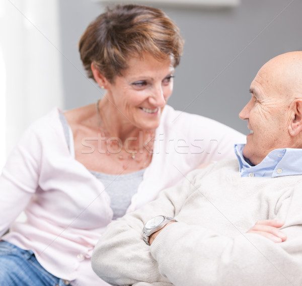 Loving happy middle-aged couple Stock photo © Giulio_Fornasar