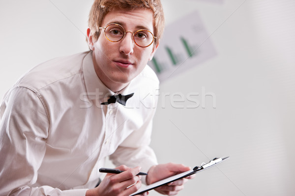 Stock photo: please can you check twice that data?