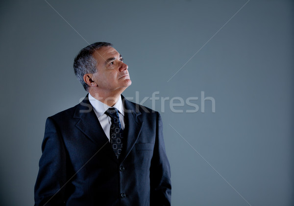 old involved business man thinking  Stock photo © Giulio_Fornasar