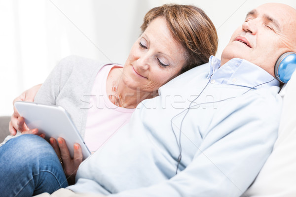 Contented couple spending a relaxing day together Stock photo © Giulio_Fornasar