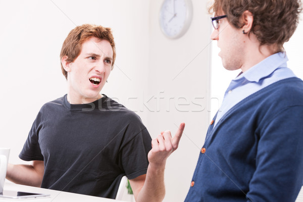 men arguing on their workplace Stock photo © Giulio_Fornasar
